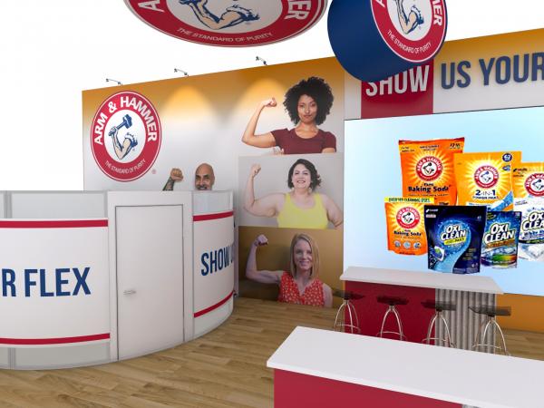 RENTAL | RE-9132 Gravitee Trade Show Island Exhibit -- Plan View